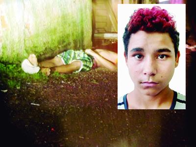 Adolescente morto com tiro no peito