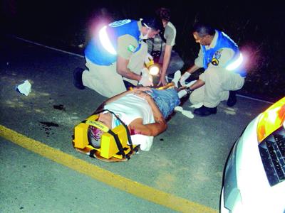 Ciclista gravemente  Ferido na Estrada da Sereia