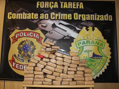 PF apreende 97 kg de maconha em estepes 