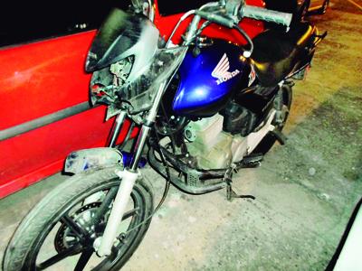 Motoqueiro detido após colisão na BR 277