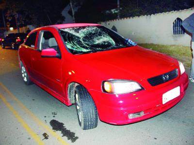 Universitário atropelado na Vila Bancária