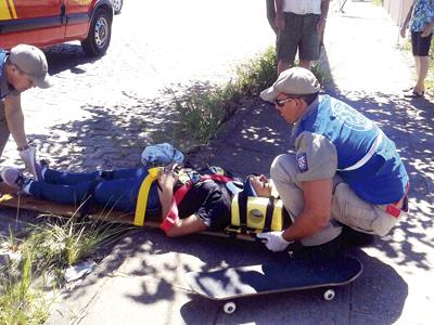 Garota atropelada por moto no Bom Jesus