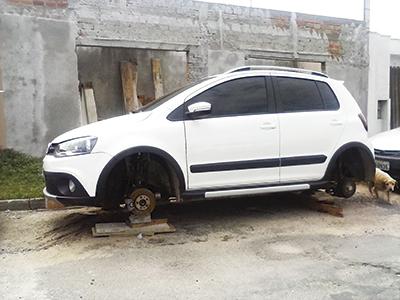 Veículo roubado em Curitiba encontrado no Itaqui de Cima