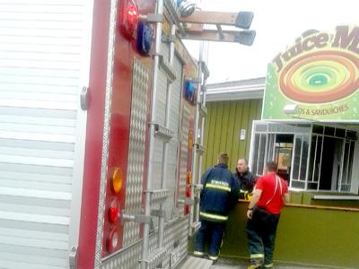 CB controla incêndio em Lanchonete no Centro