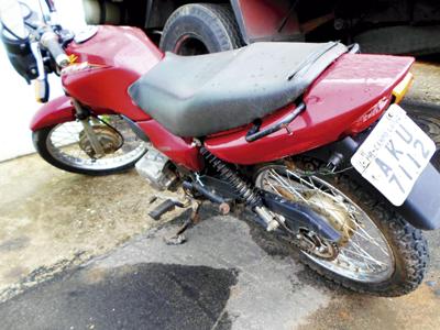 Moto furtada encontrada no São Caetano