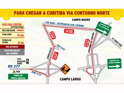 Nova data será definida para início das obras na BR-277, em Campo Largo