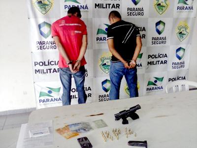 Presos com pistola no Timbotuva