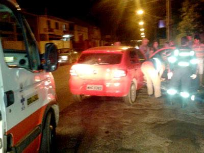 Jovem ferida em colisão no Ouro Verde