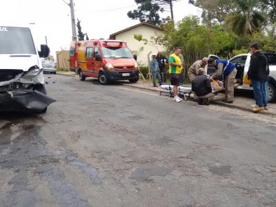 Grave acidente deixa mulher ferida 