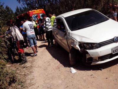 Motociclista ferido em colisão na Estrada da Prata