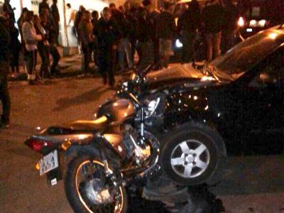 Motociclista gravemente ferido em colisão no Partênope 