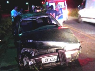 Quatro vítimas em acidente em Bateias 