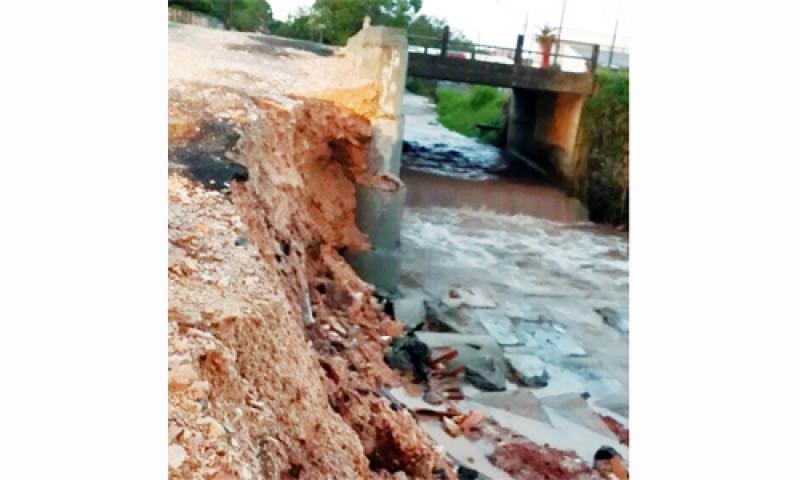 Obras no Rio Cambuí destruídas 