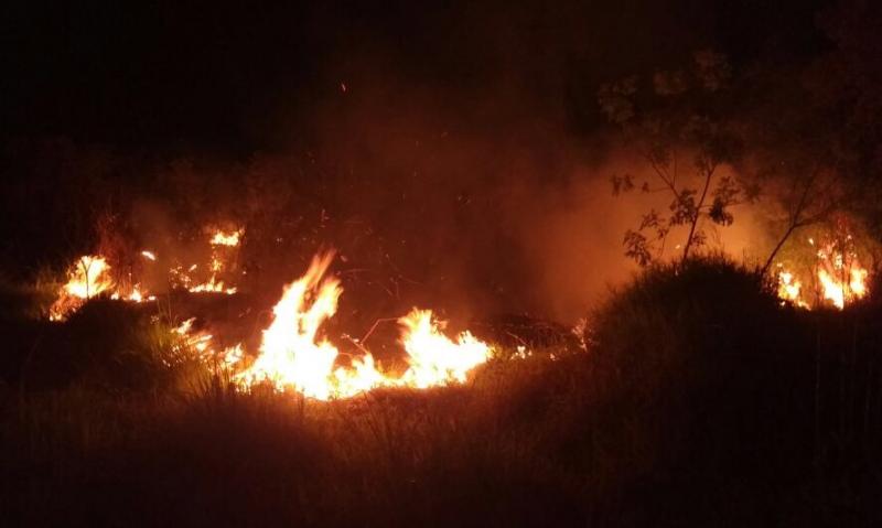 Incêndio no Parque Newton Puppi