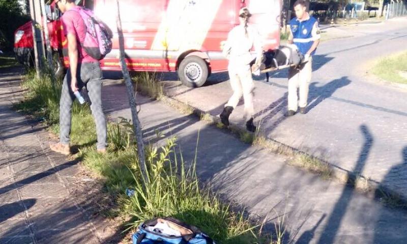 Motociclista ferido em queda de moto próximo a Incepa