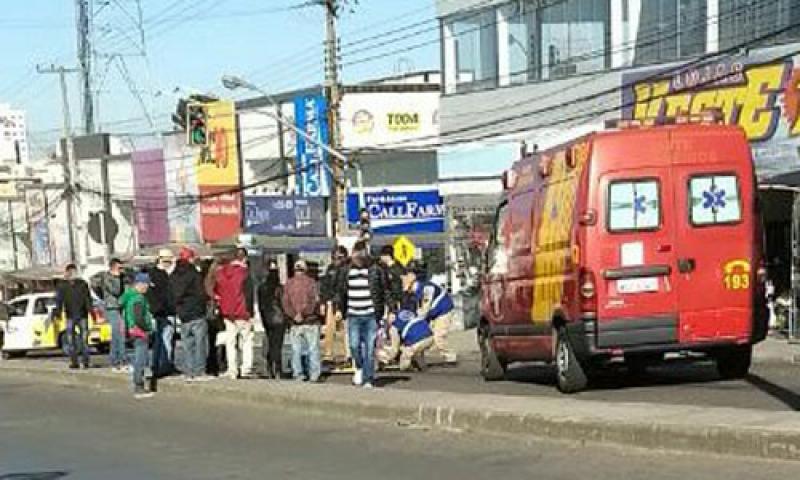 Siate socorre homem atropelado em frente ao Terminal Urbano