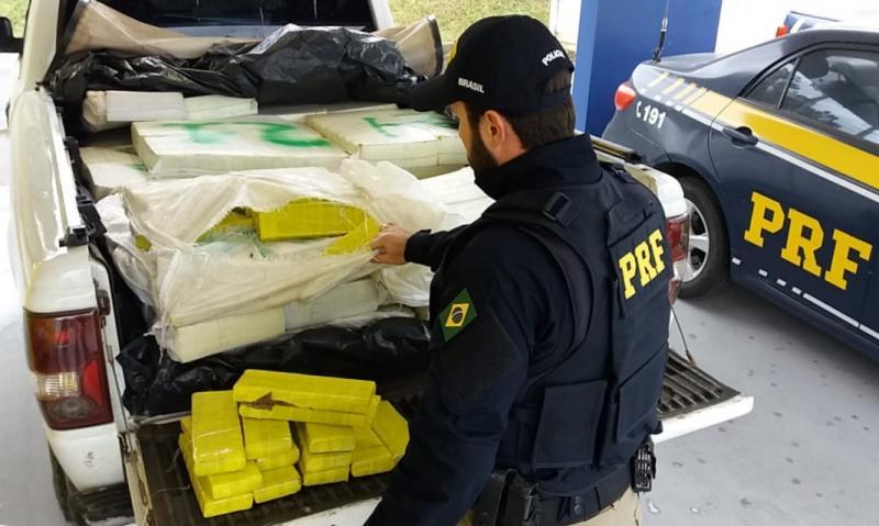 PRF apreende mais de meia tonelada de maconha