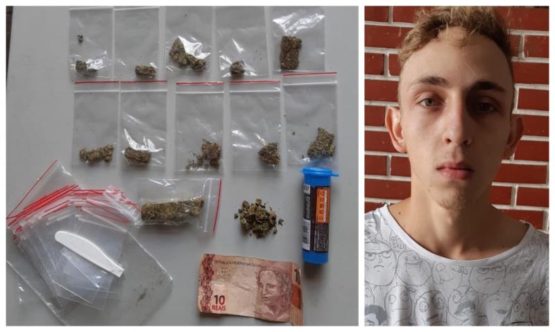 Rotam da PM prende suspeito com maconha no Loteamento Miranda