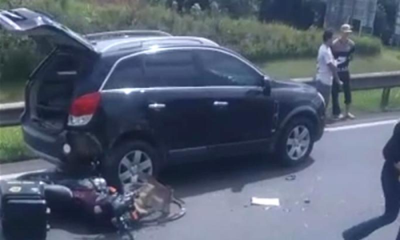 Motociclista ferido em colisão no km 104 da BR-277