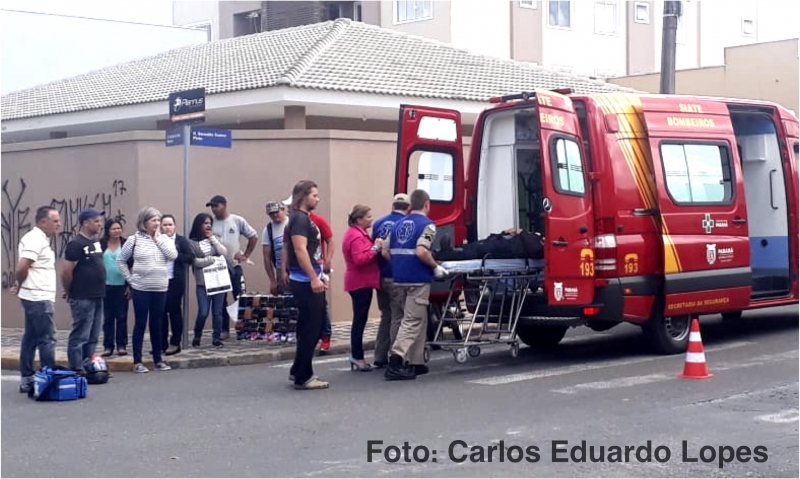 Motociclista ferido em colisão na Barão do Rio Branco com a Benedito Soares Pinto