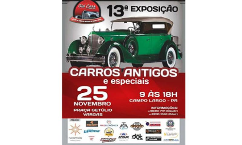 13ª Exposição de Carros Antigos e Especiais neste domingo