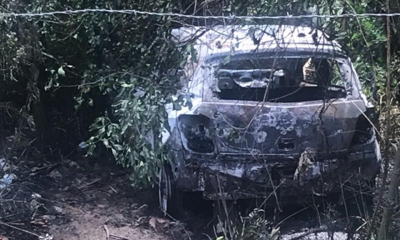 Agile furtado na Gonçalves Dias encontrado pegando fogo na Estrada da Jazida