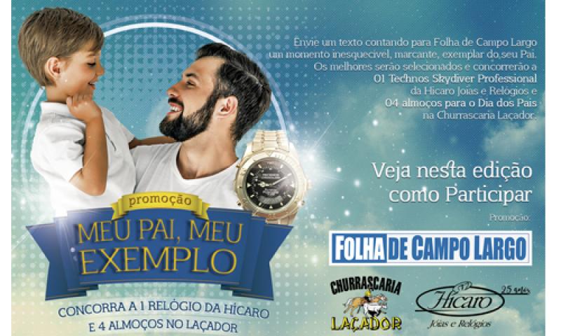 Histórias para a Promoção de Dia dos Pais podem ser enviadas até o dia 24