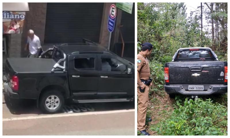 Caminhonete S10 tomada de roubo em frente ao Rocio Centro é encontrada