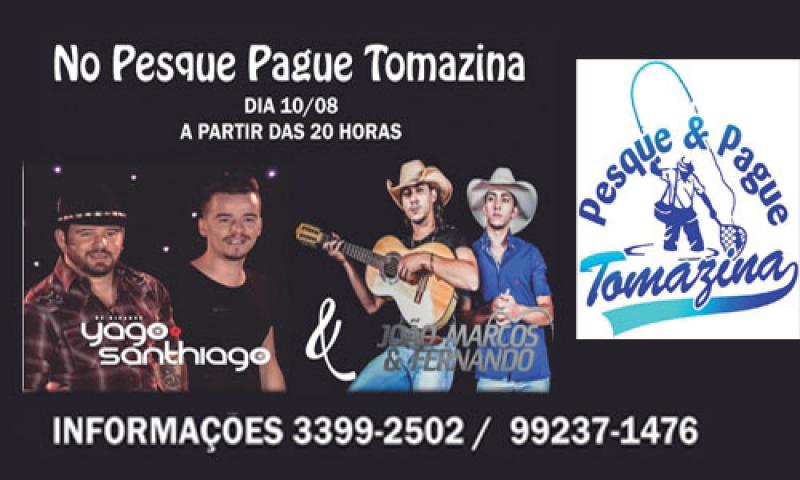 Yago e Santhiago se apresentam no Pesque Pague Tomazina dia 10