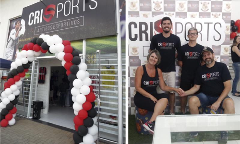 Inaugura a Crisports com foco em artigos esportivos