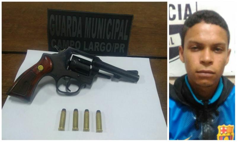 Rapaz com arma preso pela GM no São Vicente