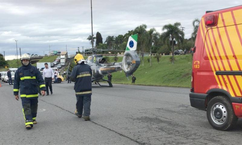 Atropelamento no viaduto da Rondinha para o trânsito na região