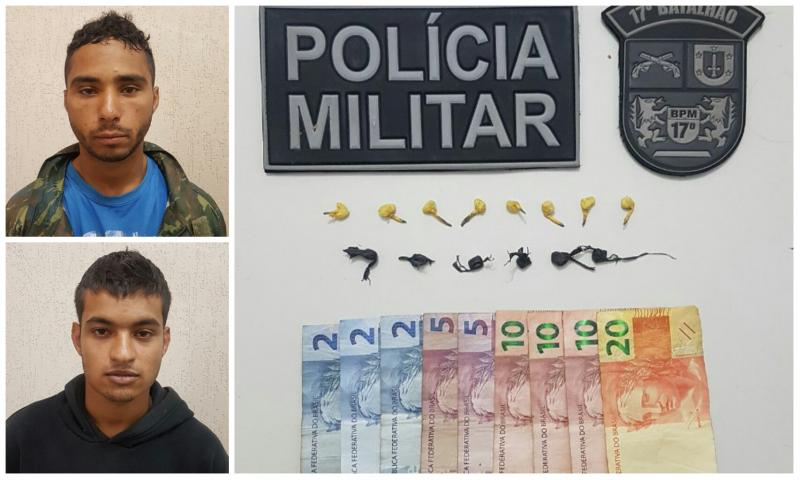 Polícia Militar prende suspeitos de tráfico no Itaboa