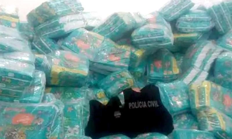 Polícia recupera R$ 450 mil em fraldas roubadas