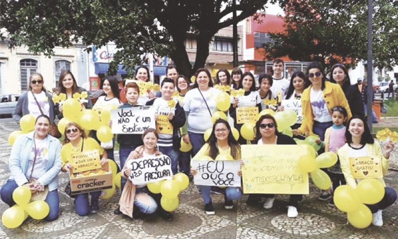 Grupos de Campo Largo se unem para conscientizar sobre o Setembro Amarelo