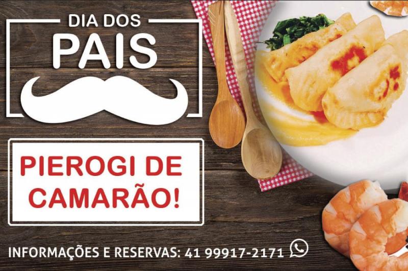 Dia dos Pais com pierogi de camarão 