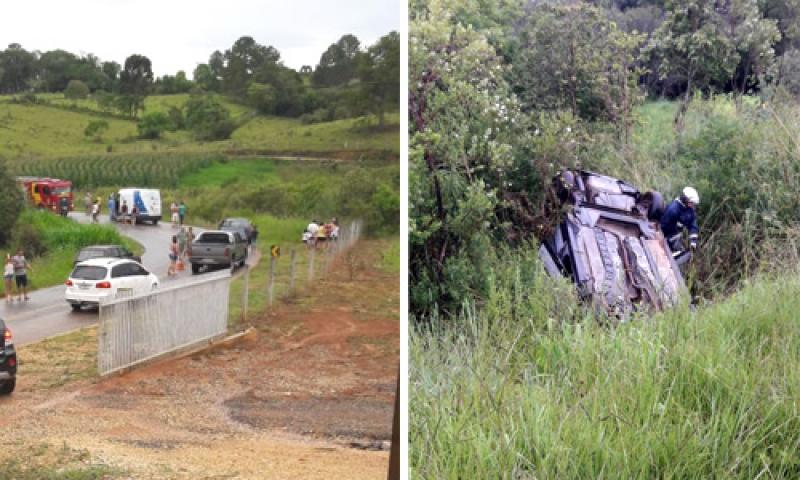 Vários feridos em capotamento no Bugre