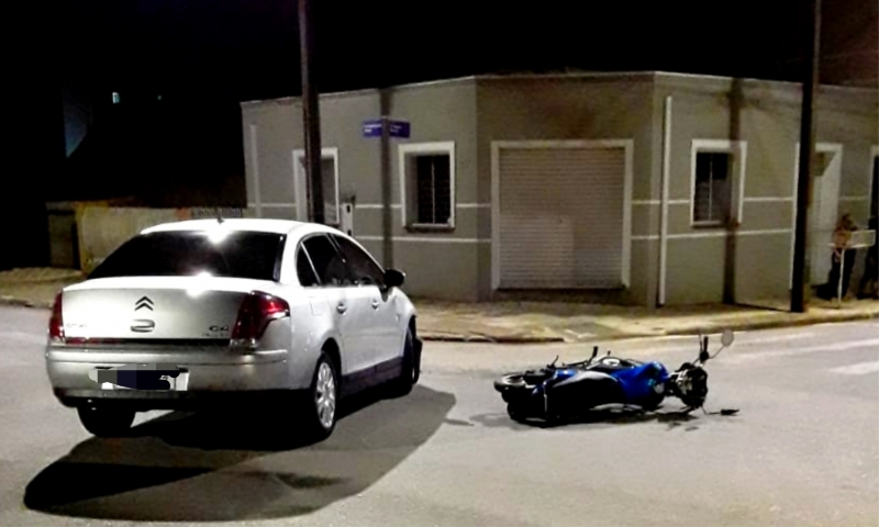 Motociclista socorrido após acidente na Vila Bancária