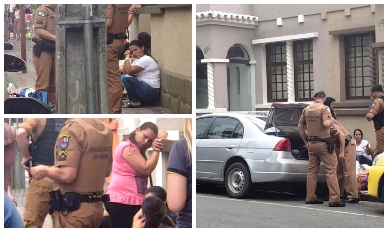 Mulheres flagradas furtando em lojas do centro