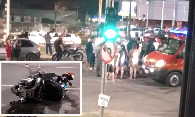 Motociclista ferido com gravidade em acidente na antiga 277