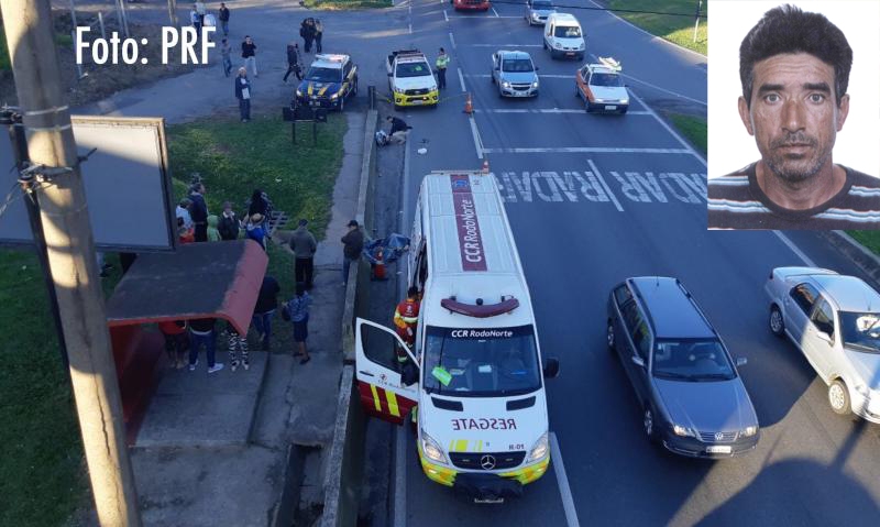 Homem morre atropelado por caminhão no Km 104 no Jardim Guarani