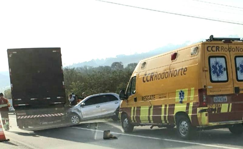 Acidente na BR-277 entre Campo Largo e Curitiba causa lentidão no trânsito