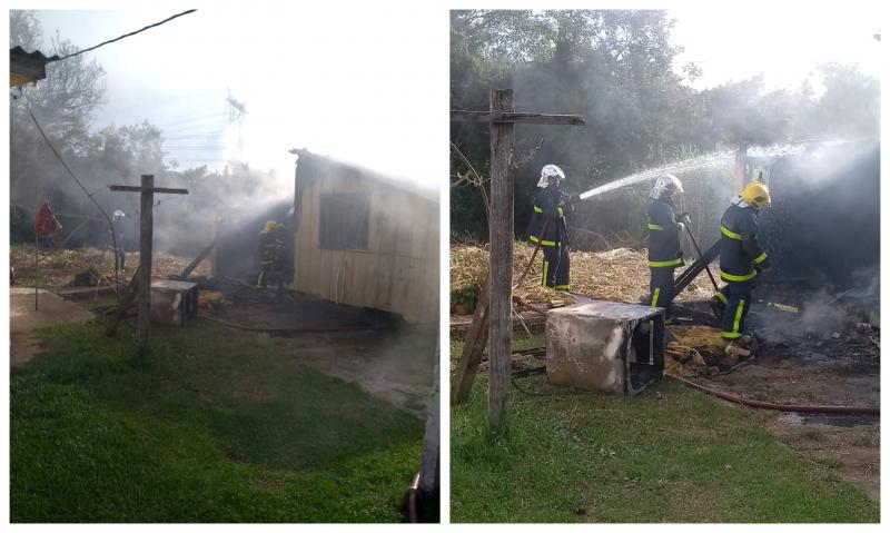 Família perde tudo em incêndio no Caratuva