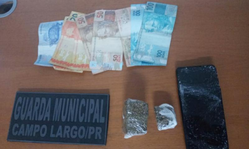 Indivíduo preso pela GMCL com droga durante a 