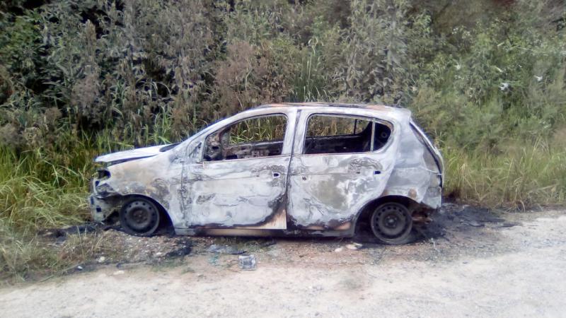 Pálio roubado em Curitiba e carbonizado no Cercadinho