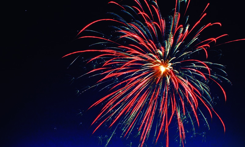  Fogos de artifício com estampidos e estouros estão proibidos de acordo com lei municipal