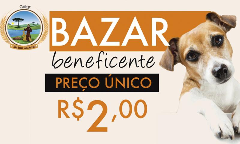 Bazar Beneficente neste sábado com peças a 2 reais