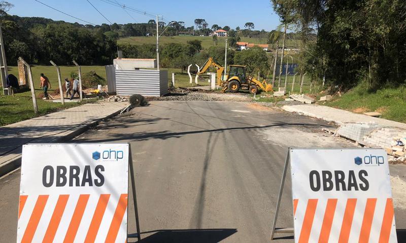 Obras no Parque Newton Puppi não param e entrada está bloqueada temporariamente