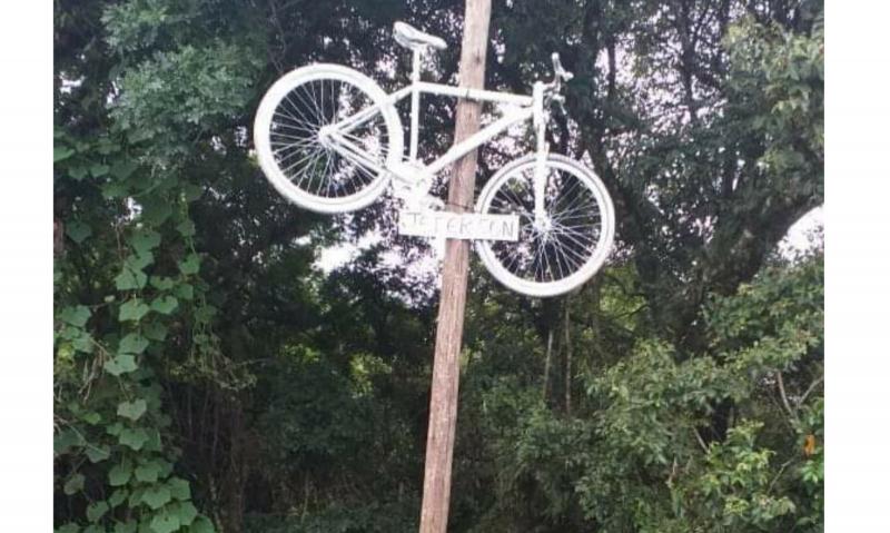 Andarilhos furtam bicicleta de homenagem ao ciclista morto em atropelamento no Km 111 