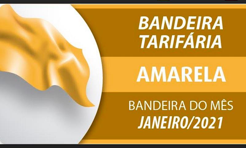 Em janeiro a bandeira amarela estará em vigor nas faturas de energia